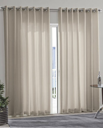 Bonome Revestimentos - Ribeirão Preto/SP - Cortina - Bella Janela Cortinas - Linha Duplex - Amassada